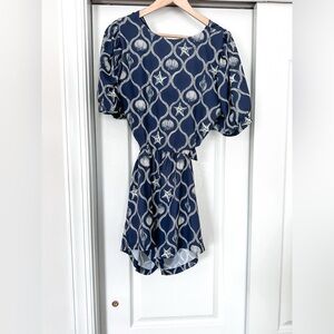NWT Anthropologie x Boamar Nautical Print Romper